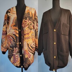 Salvatore Ferragamo Reversible Cardigan Size Large?